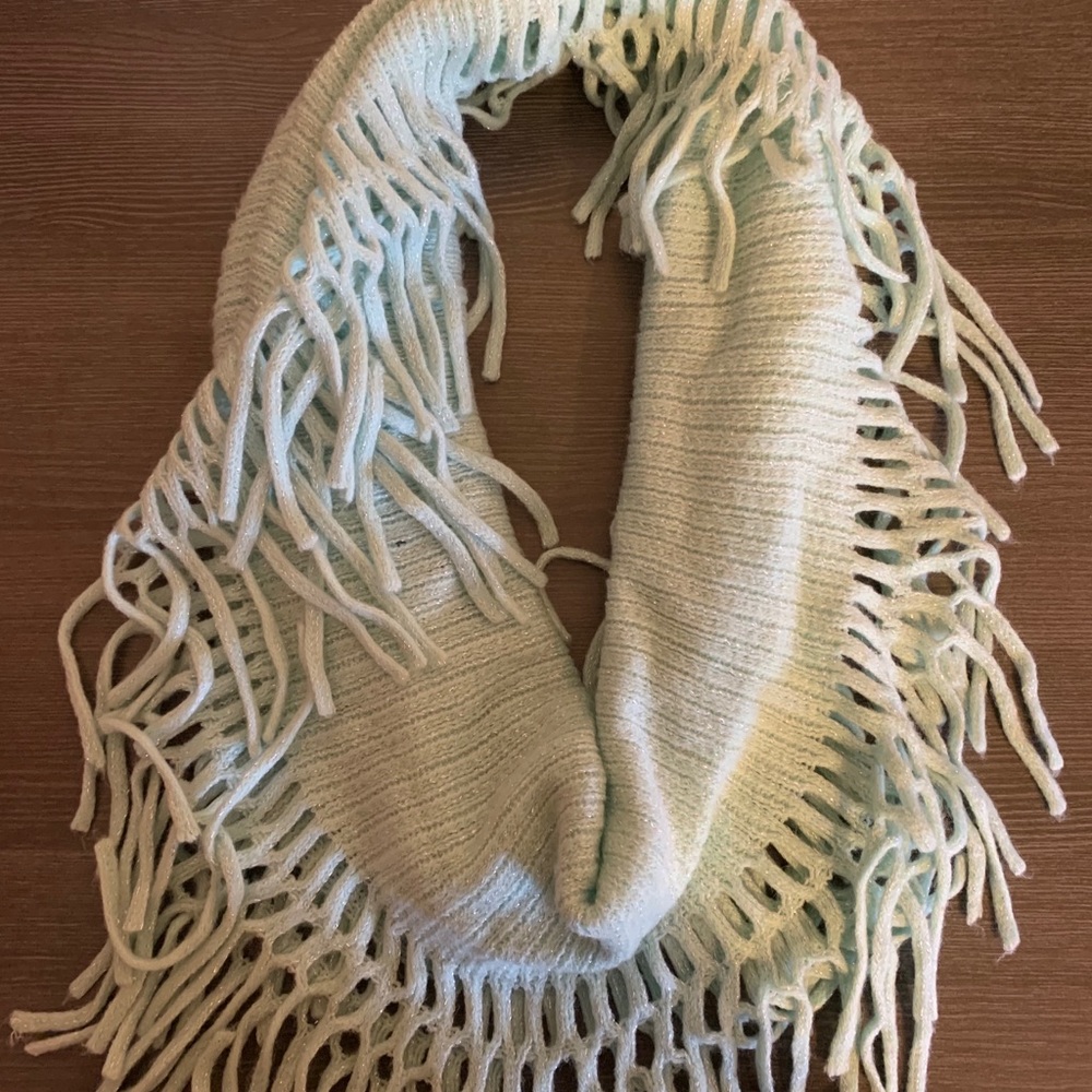 Light blue infinity scarf